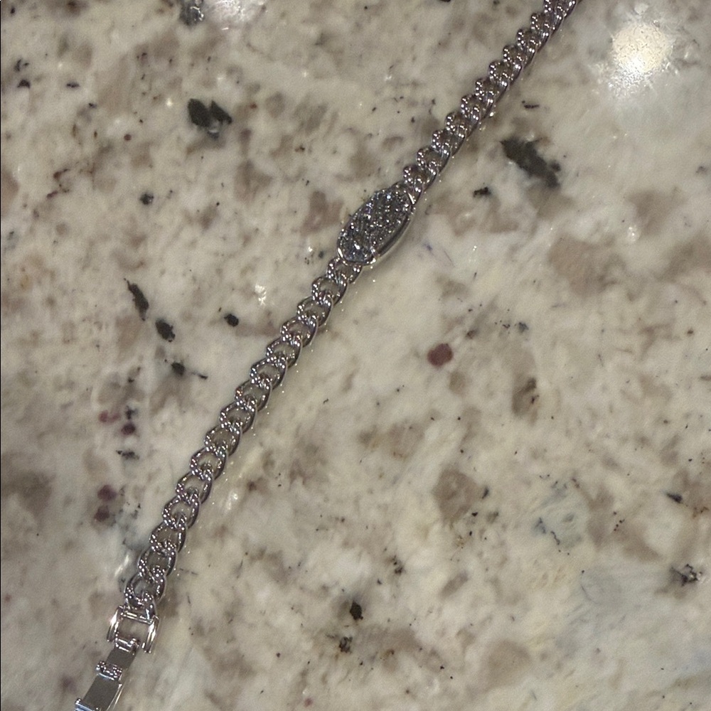 Kendra Scott Silver Bracelet with Sparkling Accent